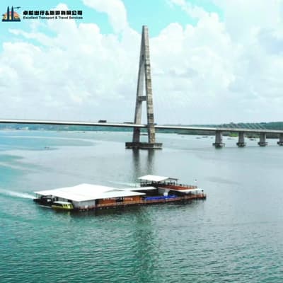 99 Resort and Fishing kelong Johor — arriving by boat to the platform